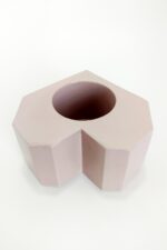 Kalpli Saksı, 5.5 cm Saksı Yuvası, Taş Tozundan Yapılma, Pembe - Görsel 4