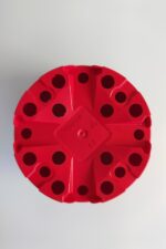 8.5 cm Kaktüs Sukulent Saksısı 5 Adet Kırmızı Tekpar Plastik Üretim Saksısı Bol Drenaj Deliği - Görsel 3
