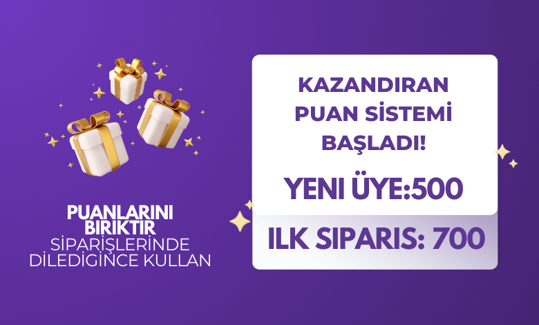 Kazandıran puan sistemi başladı!